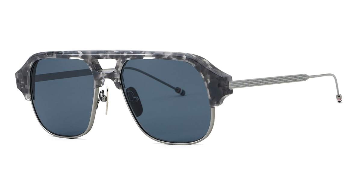 Thom Browne Pilot Sunglasses - Grey/Havana - Image 2 of 3