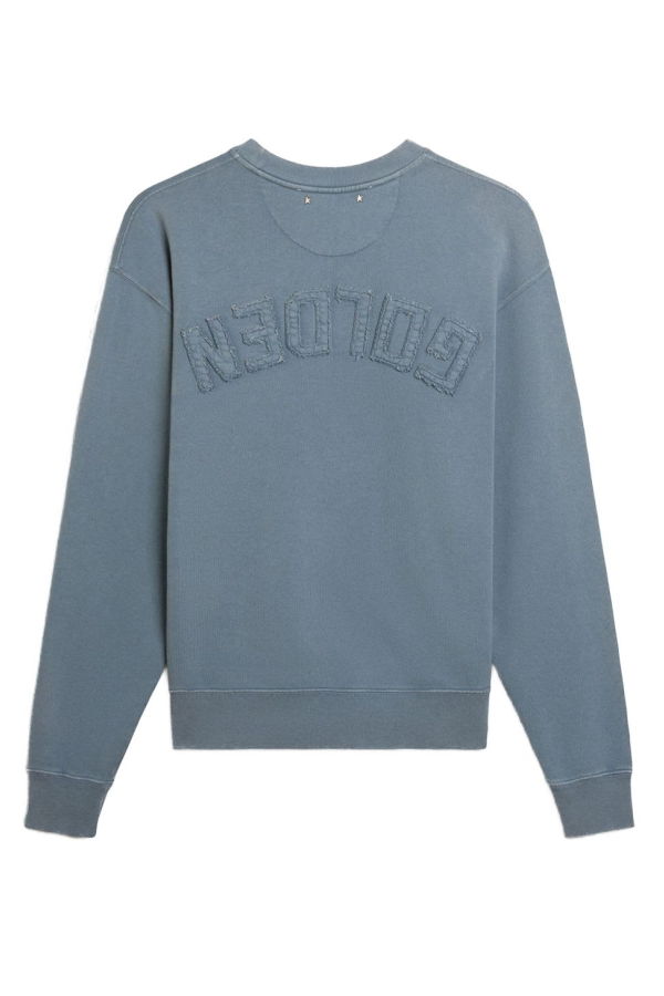 Golden Goose Cotton Crewneck Sweatshirt - Clear Blue