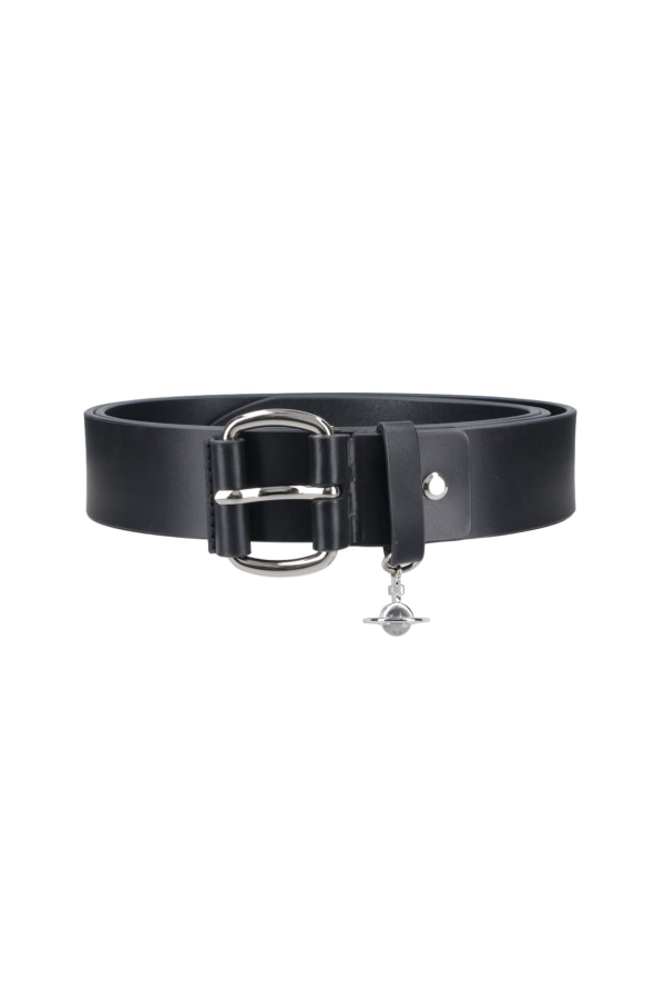 Vivienne Westwood New Wide Alex Charm Belt - Black