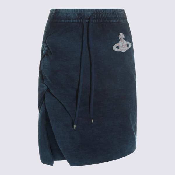 Vivienne Westwood Orb Cotton Skirt - Blue
