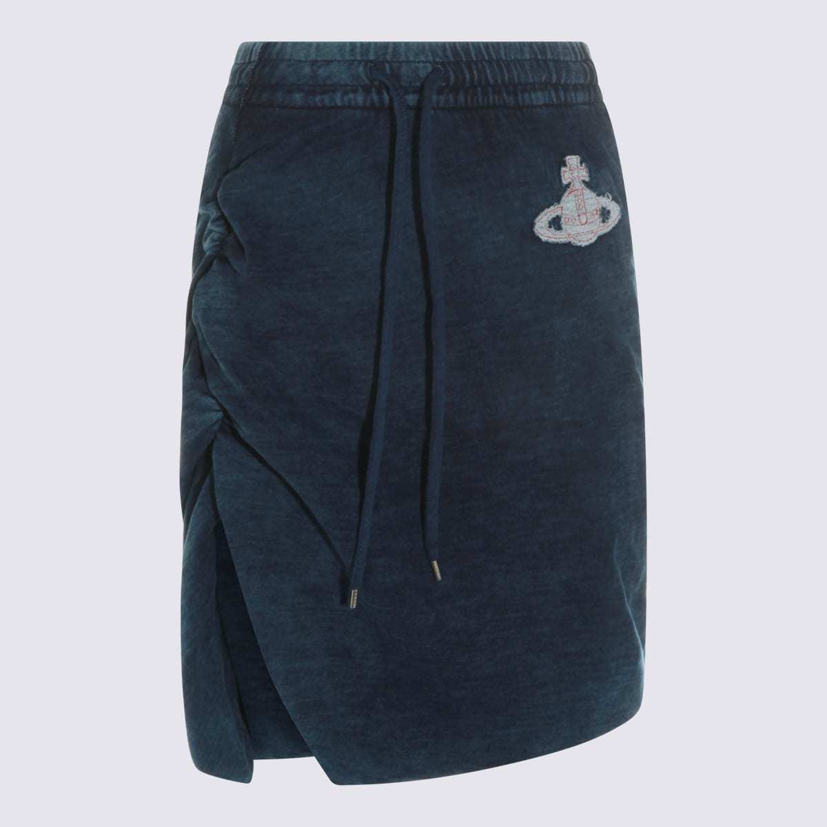 Vivienne Westwood Orb Cotton Skirt - Blue - Image 1 of 4