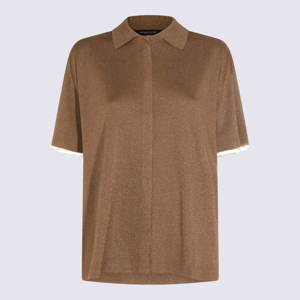 Fabiana Filippi Polo Shirt - Fango - Image 1 of 4