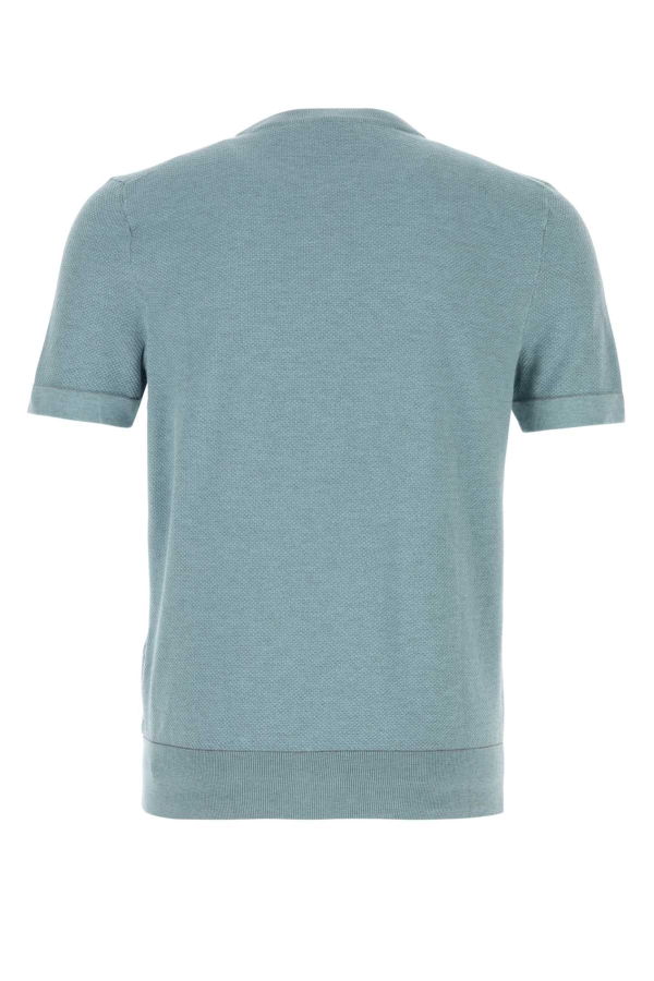 Brioni Cotton T-Shirt - Light Blue