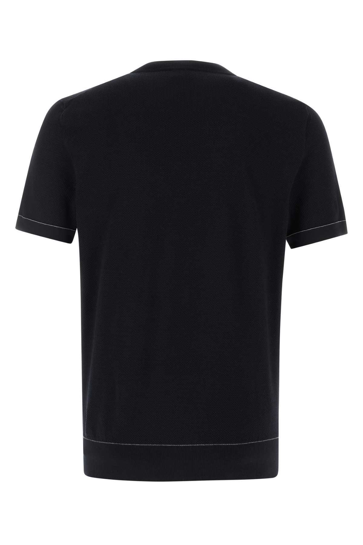Brioni Cotton T-Shirt - Black - Image 2 of 2