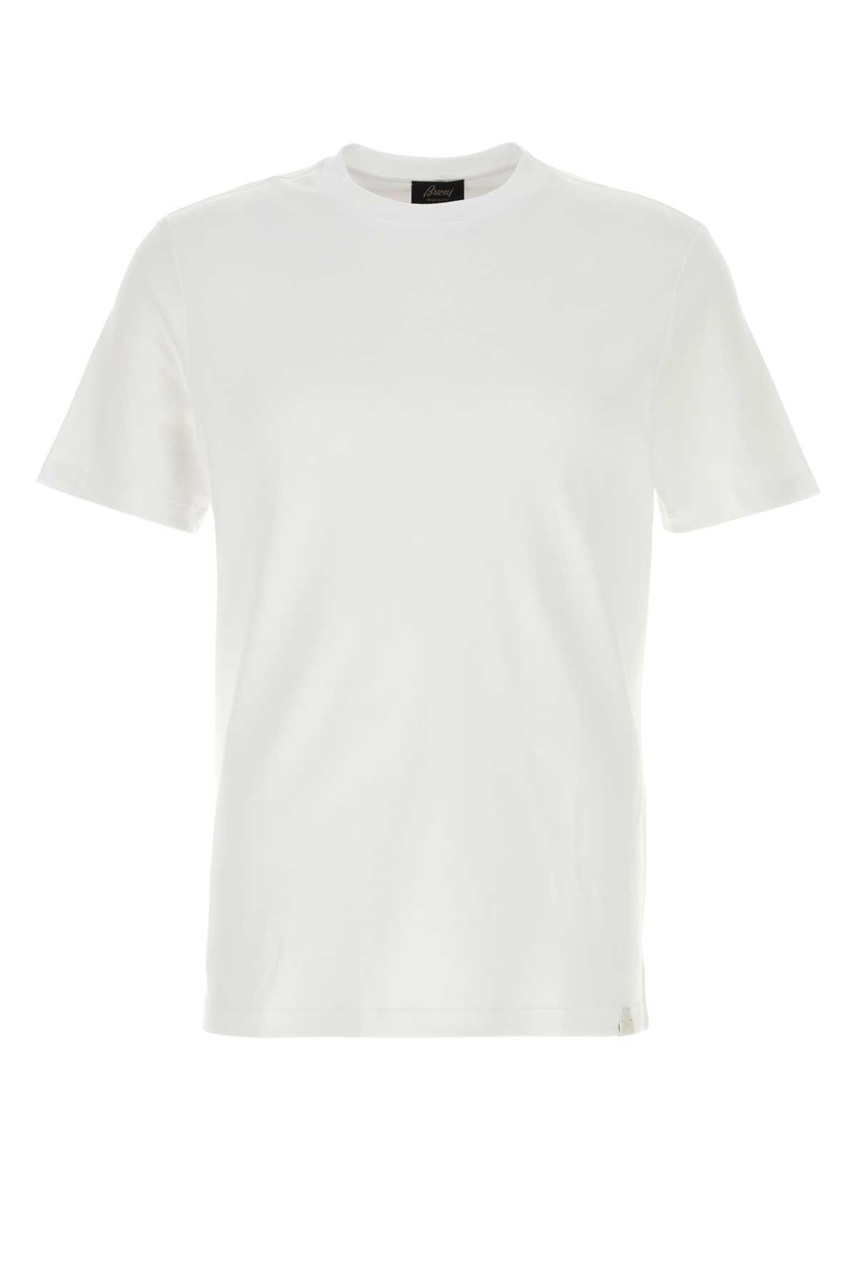 Brioni Cotton T-Shirt - White - Image 1 of 2
