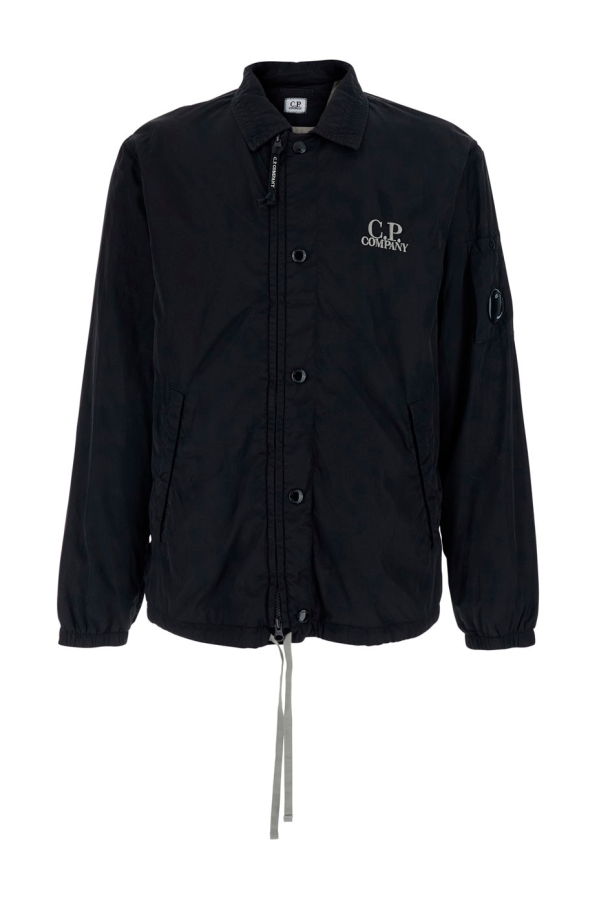 C.P. Company Chrome-r Zipped Lens Overshirt - Black