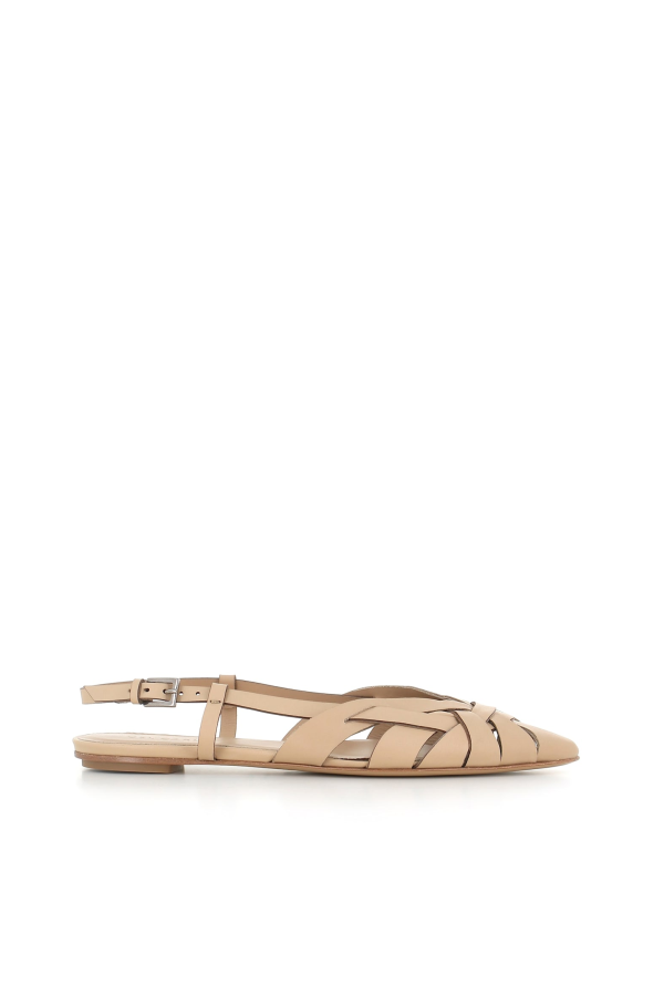 Del Carlo Ballerin 12100 Flat Shoes - Beige