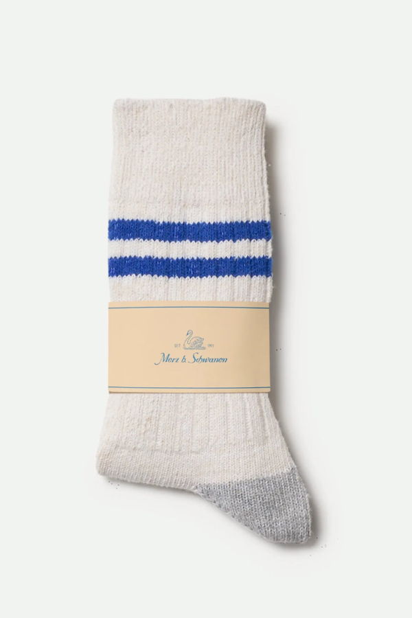 Merz b. Schwanen Striped Cotton Socks