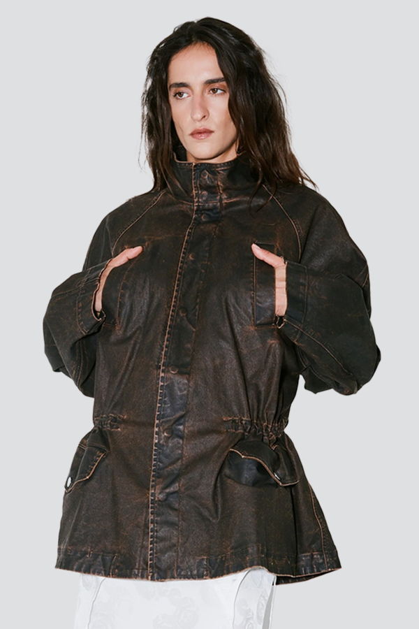 Facon Jacmin Brown Washed Vegas 4 Pockets Jacket