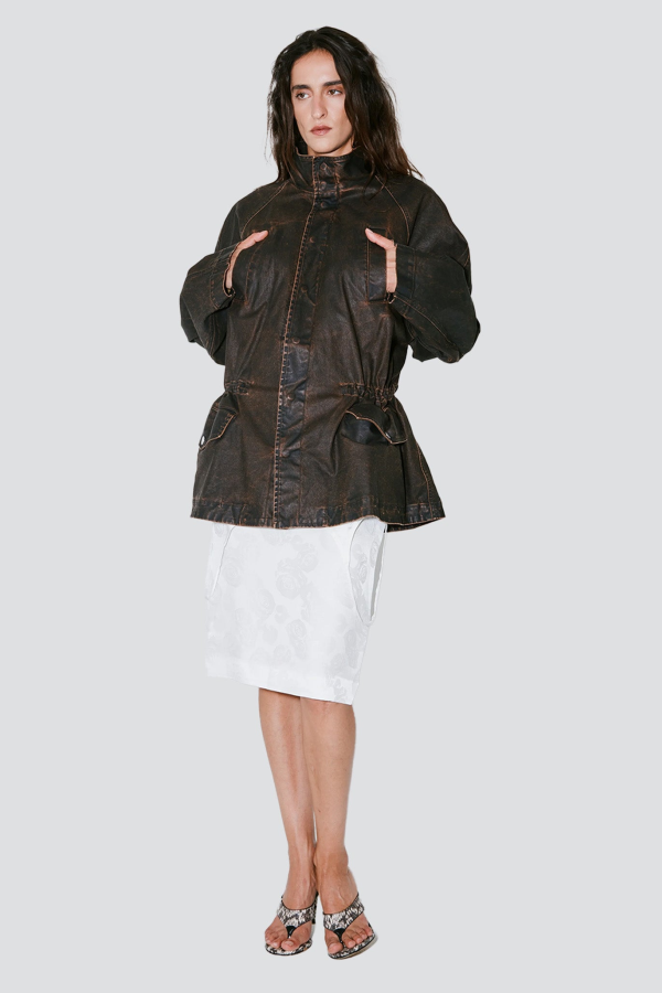 Facon Jacmin Brown Washed Vegas 4 Pockets Jacket