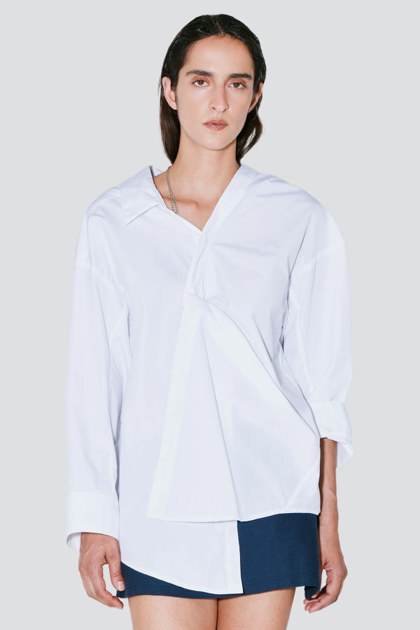 Facon Jacmin Charles Badly Buttoned Shirt - White