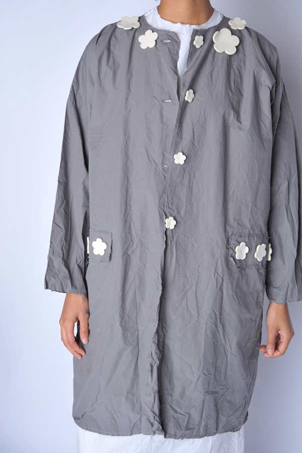 SCHA Grey Flowers Coat