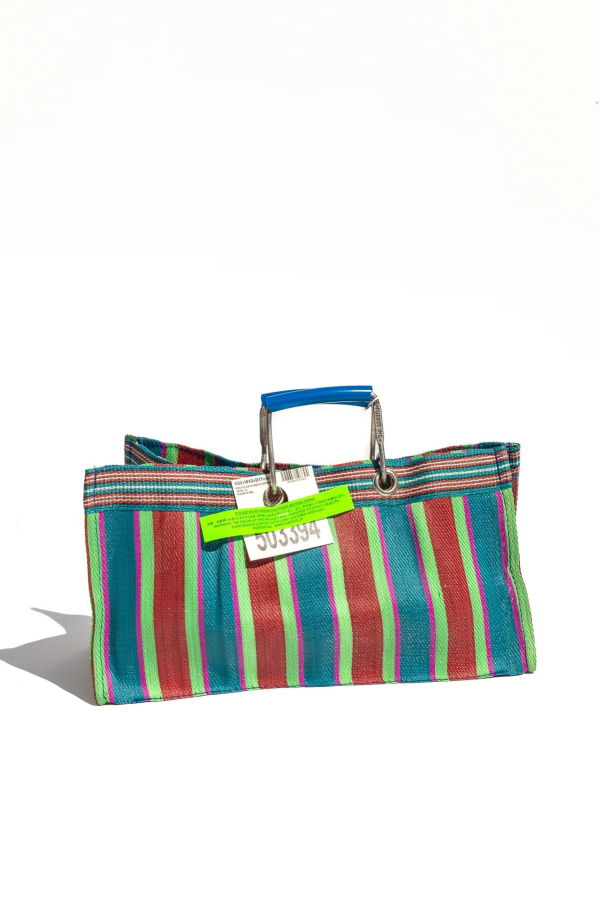 Puebco Mini Striped Tote Bag - Red x Blue
