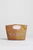 Marni Dark And Light Brown Paper Raffia Seaside Clutch - Thumbnail 1