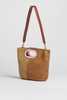 Marni Dark And Light Brown Paper Raffia Seaside Clutch - Thumbnail 5