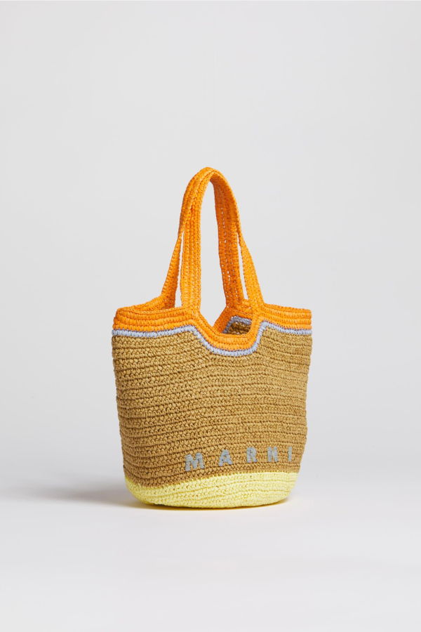 Marni Paper Raffia Seaside Hobo Bag