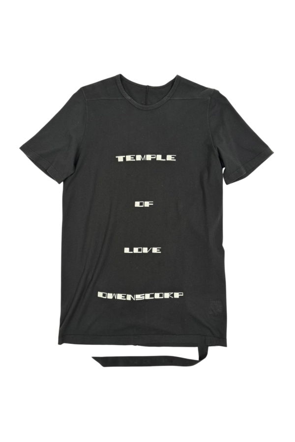 Rick Owens Level Tee - Black/Ivory