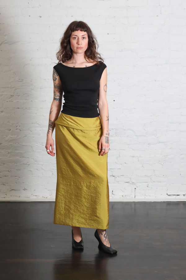 Tibi Chassis Hoop Pencil Skirt - Black