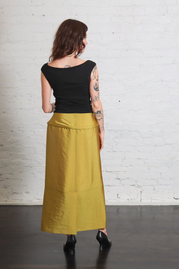 Tibi Chassis Hoop Pencil Skirt - Black