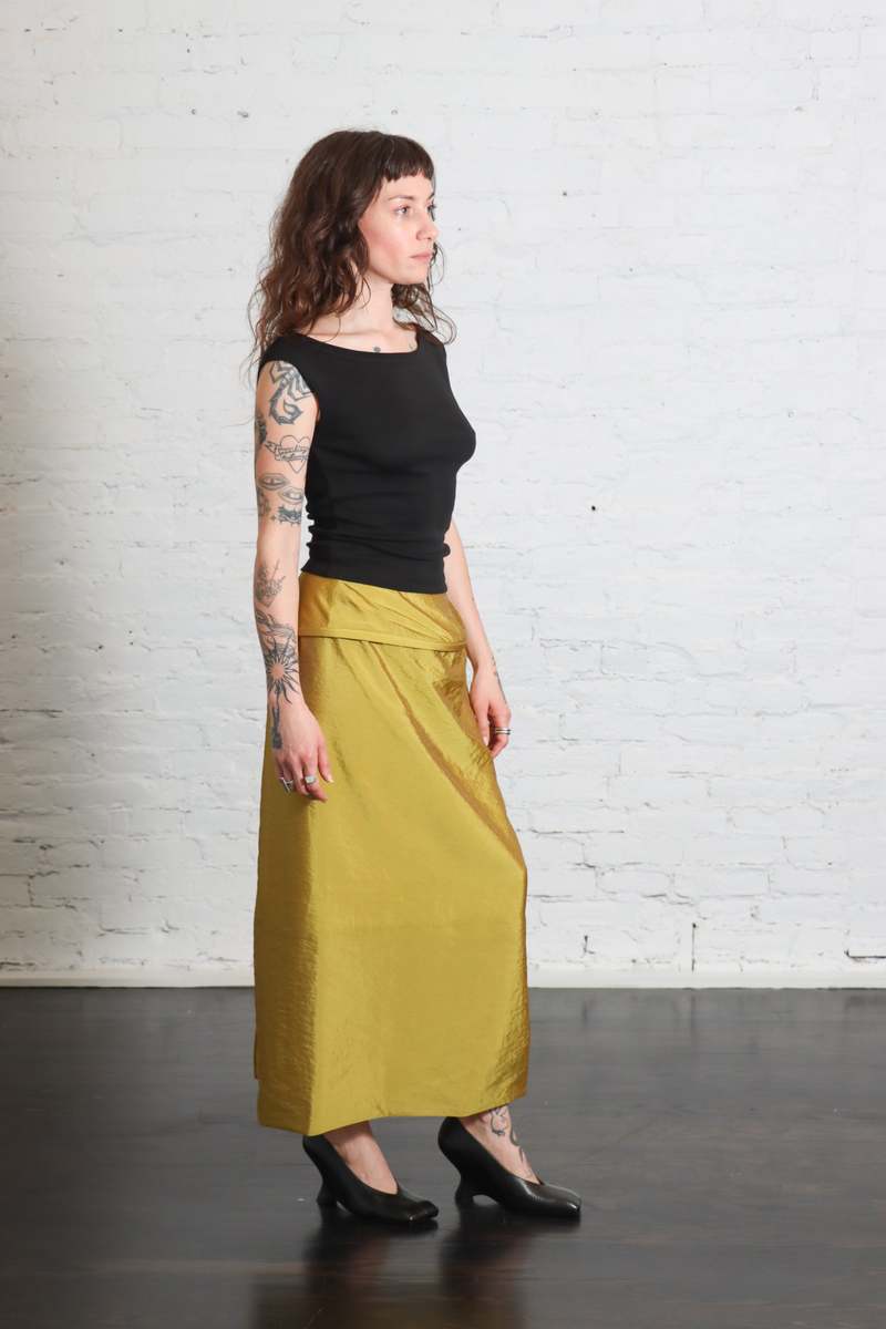 Tibi Chassis Hoop Pencil Skirt - Black