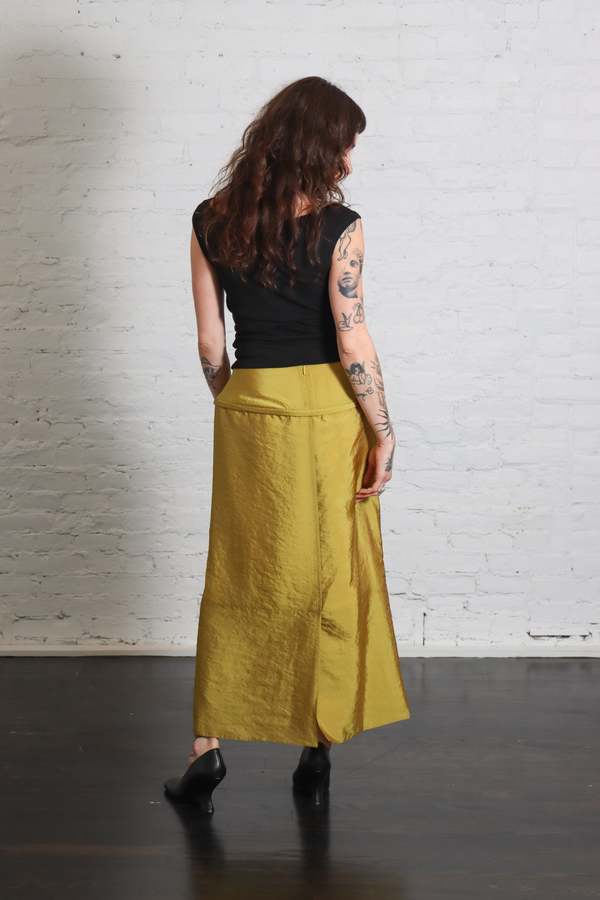 Tibi Chassis Hoop Pencil Skirt - Black