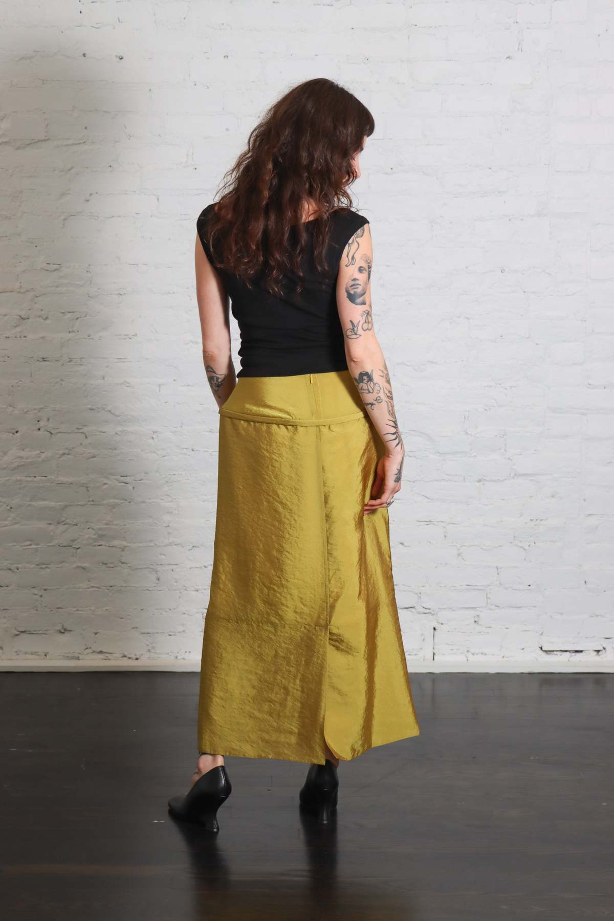 Tibi Chassis Hoop Pencil Skirt - Black - Image 7 of 10