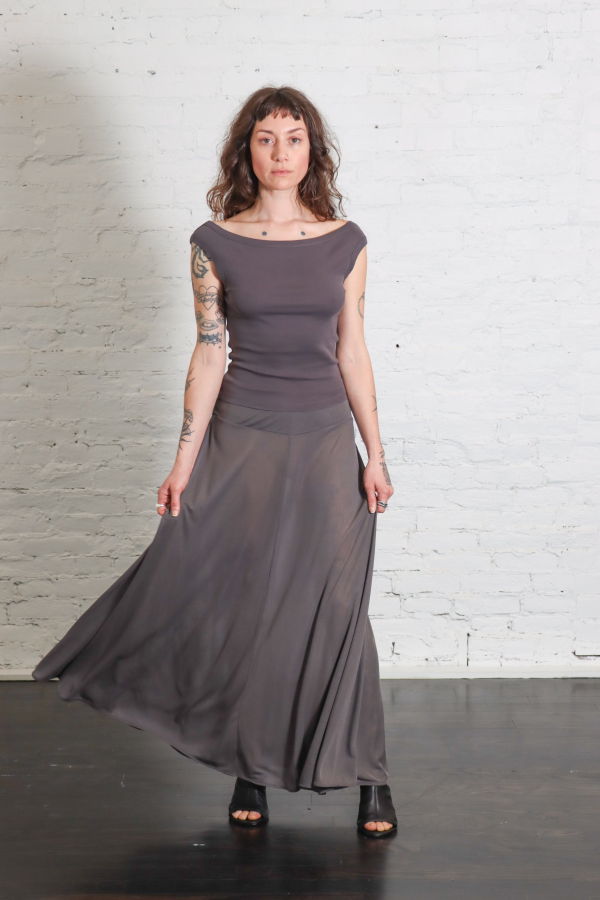 St. Agni Fluid Jersey Skirt