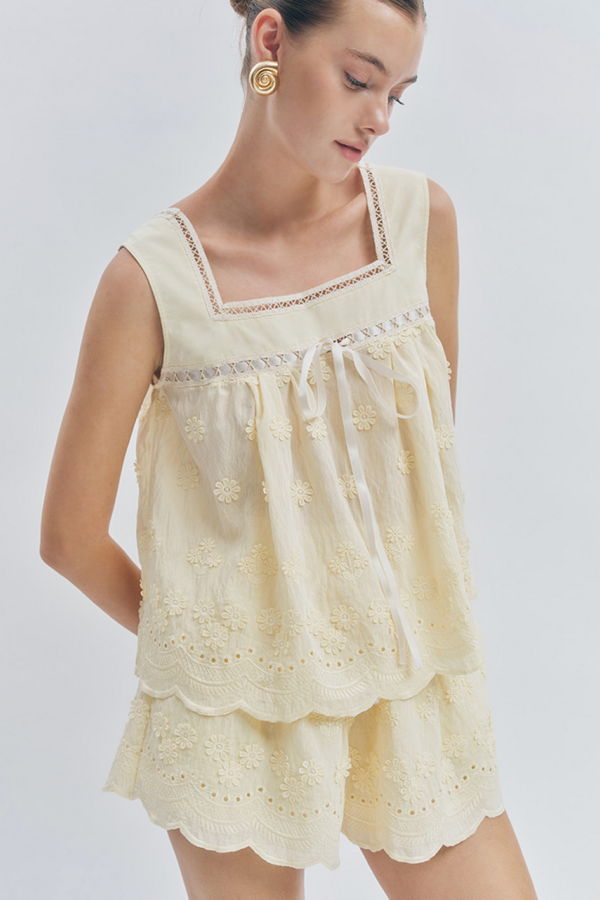Maude Club Odette Top - Butter Yellow