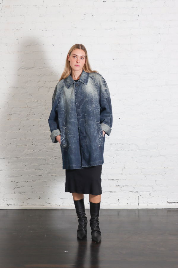 Maison Margiela Jean Jacket in Dark Washed Blue