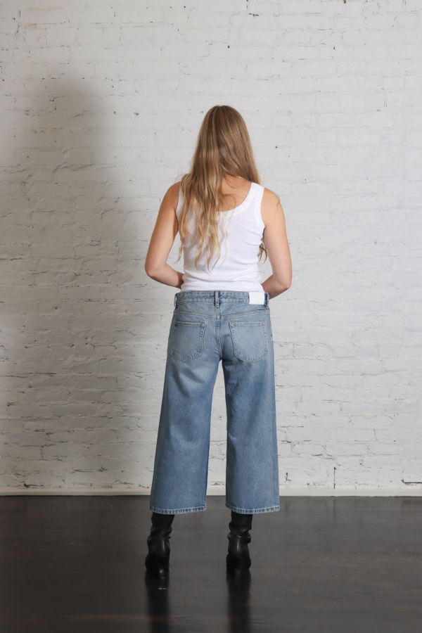 EB Denim Low Rise Baggy Capri Jeans - Luca