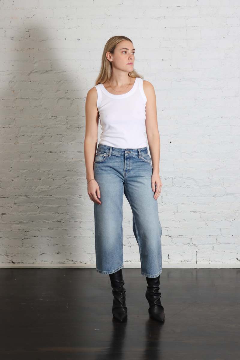 EB Denim Low Rise Baggy Capri Jeans - Luca