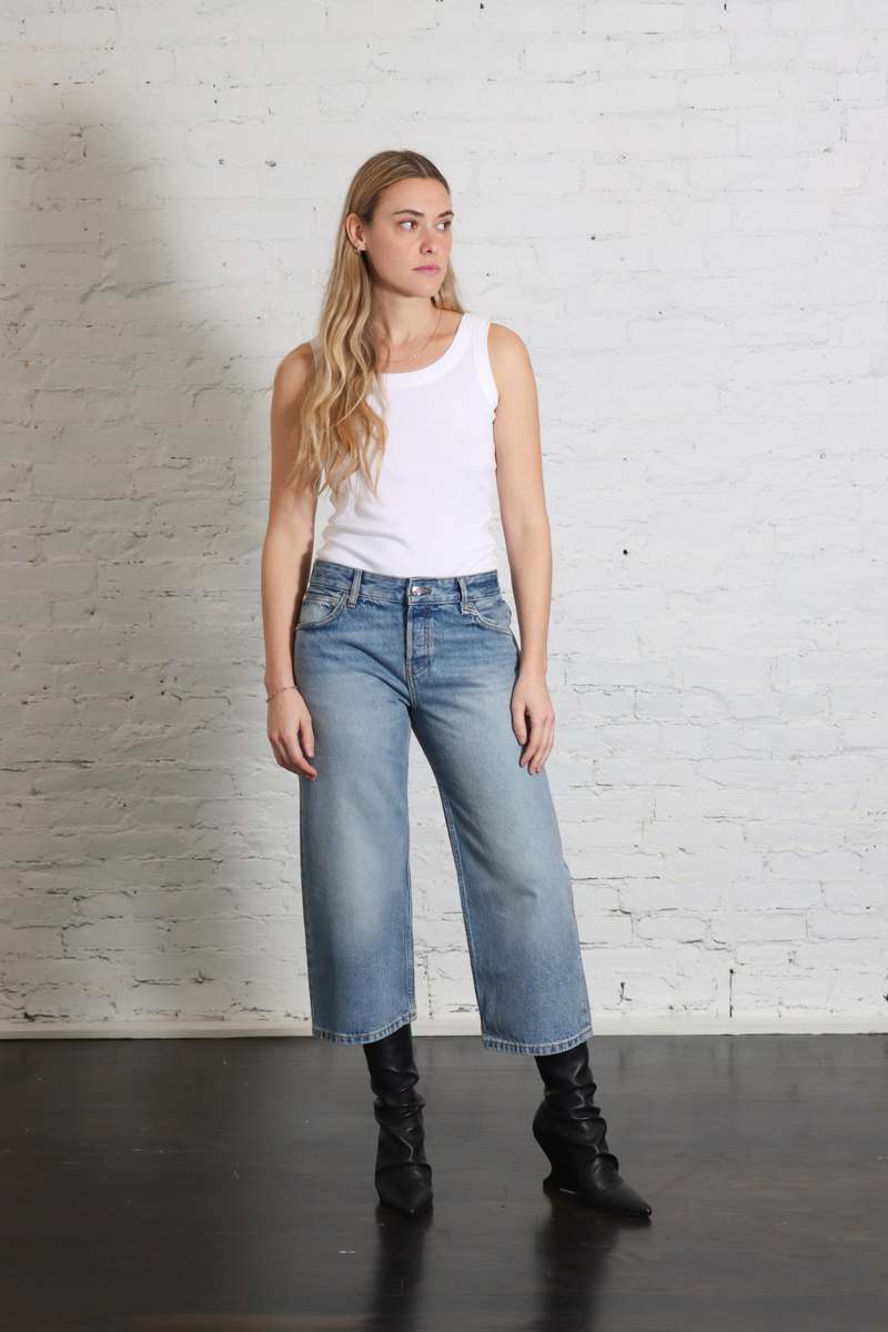 EB Denim Low Rise Baggy Capri Jeans - Luca
