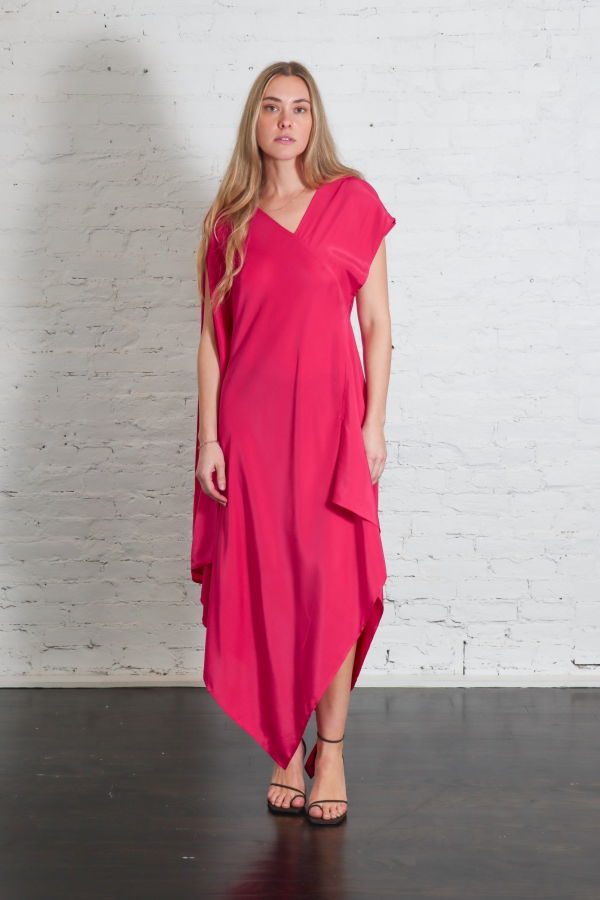 Shwetambari Ritz Dress - Rani Pink