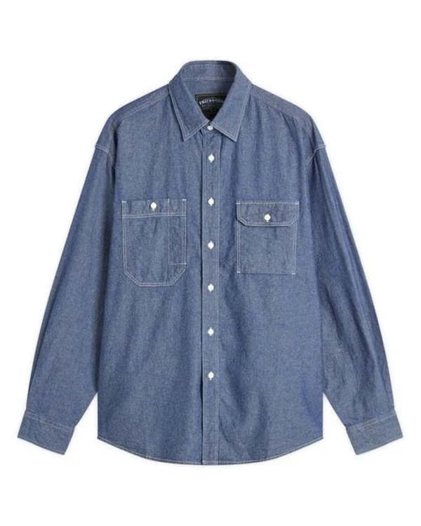 FRIZMWORKS 1920s Chambray Work Shirt