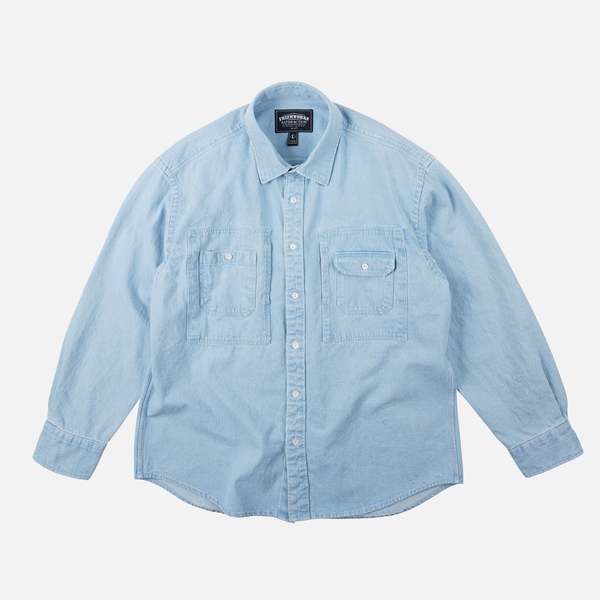 FRIZMWORKS Bleach Denim Utility Shirt