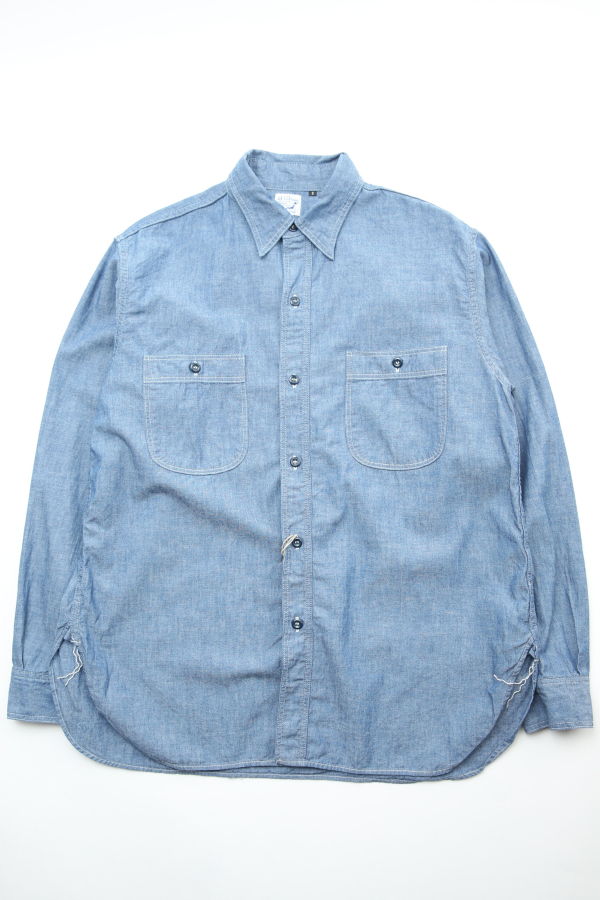orSlow Relax Fit Chambray Work Shirt - Chambray
