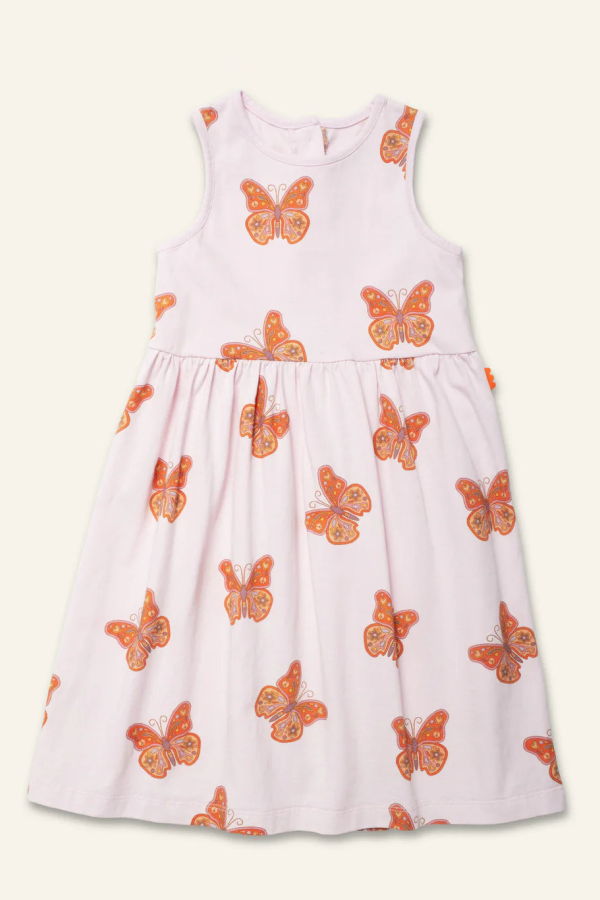 KIDS Mon Coeur Butterfly Recycled Cotton Dress