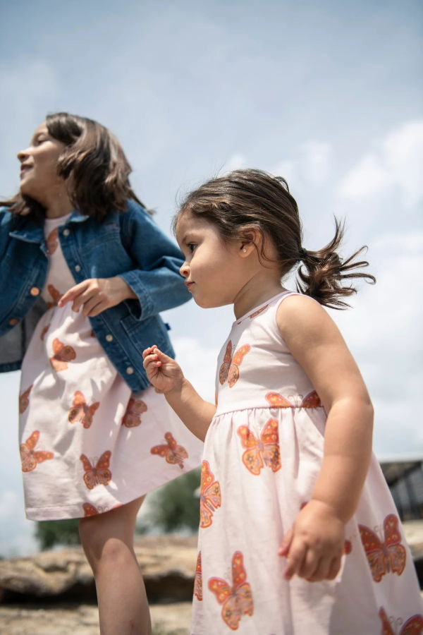 KIDS Mon Coeur Butterfly Recycled Cotton Dress