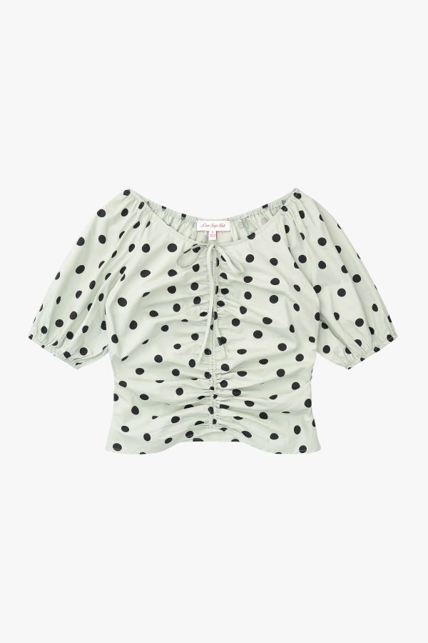 Lisa Says Gah Mint Chip Dot Margaret Top