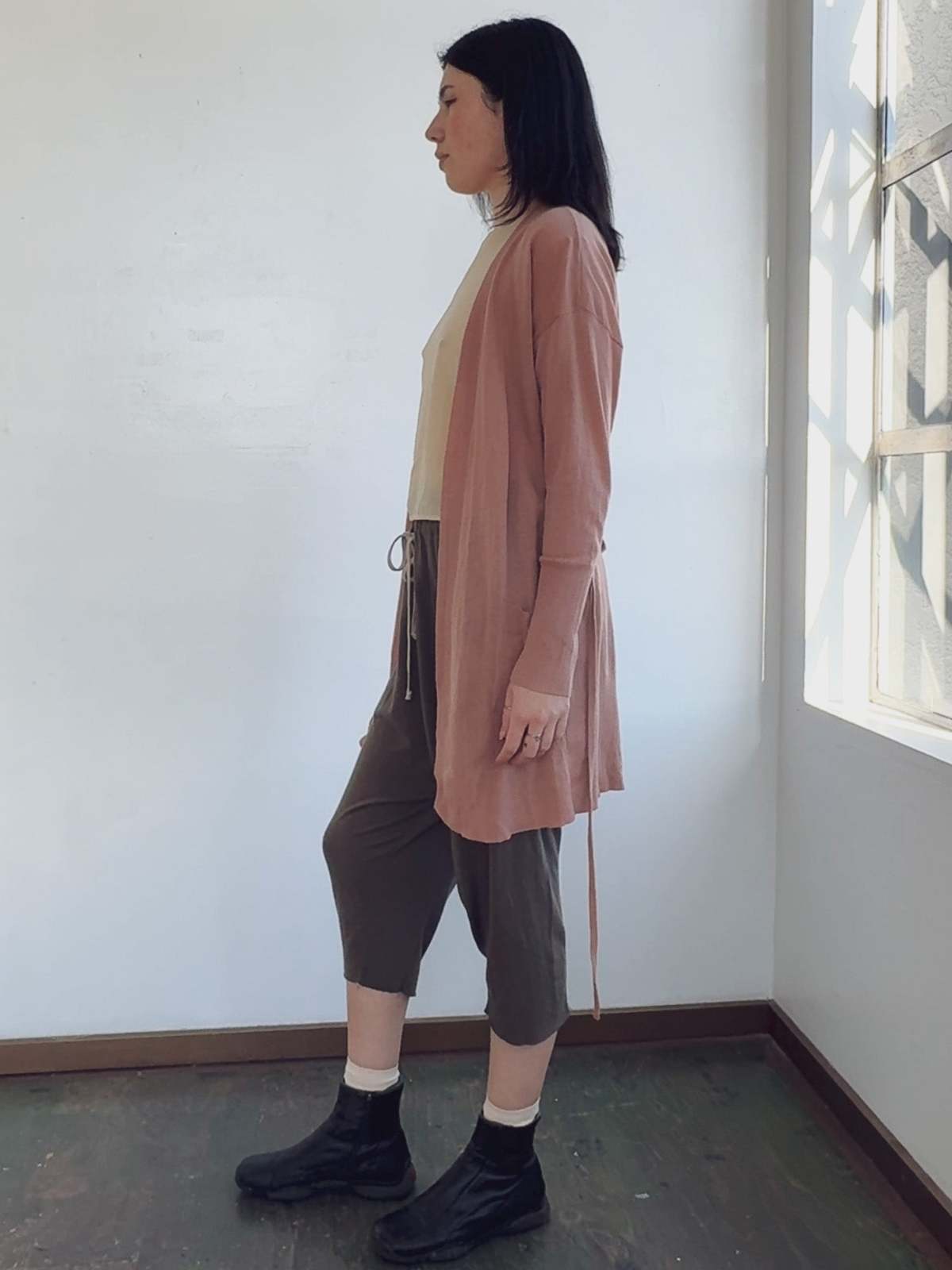 Vintage Eres Rosewood Cashmere Cardigan - Image 2 of 5