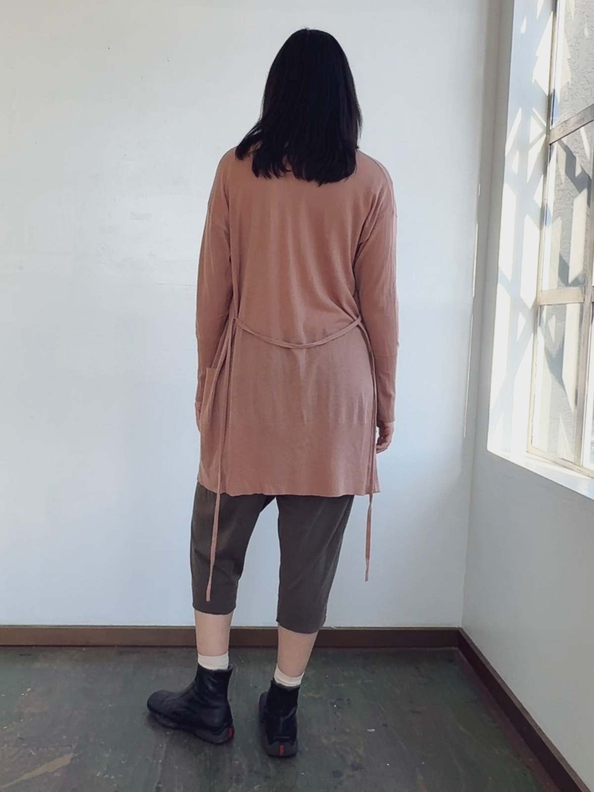 Vintage Eres Rosewood Cashmere Cardigan - Image 3 of 5