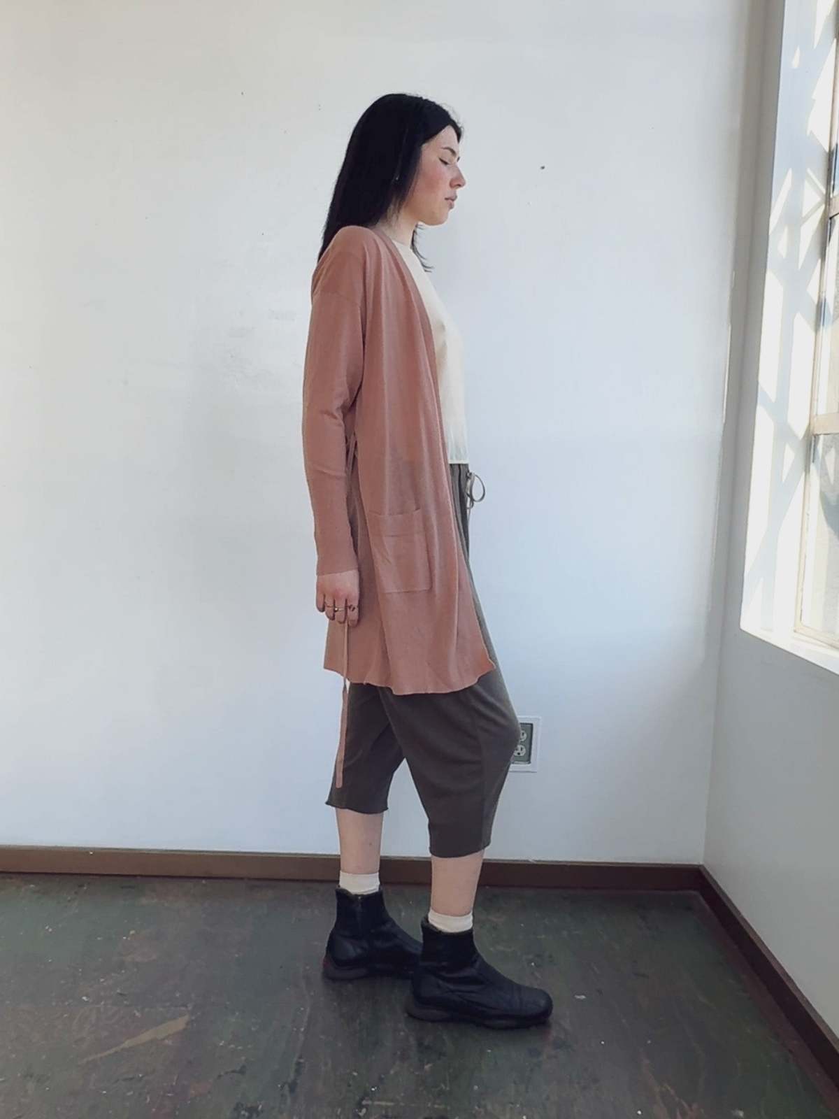 Vintage Eres Rosewood Cashmere Cardigan - Image 4 of 5