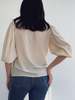 Vintage Roberto Cavalli Silk Balloon Sleeve Top - Cream - Thumbnail 4