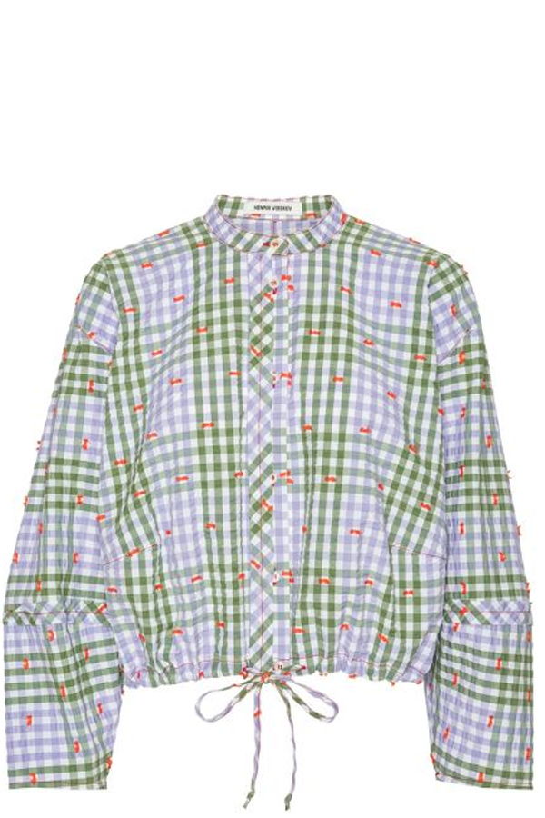Henrik Vibskov Flat Shirt Top - Checks Fille