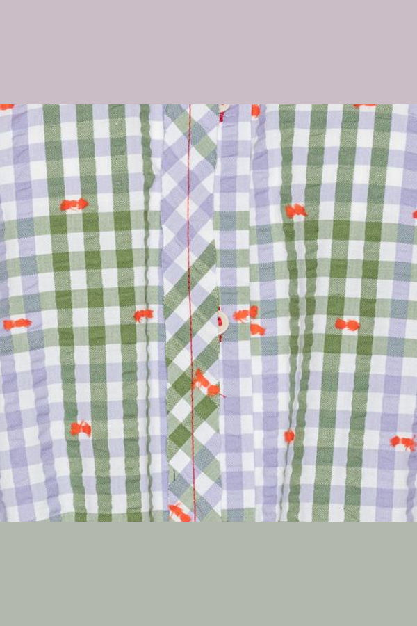 Henrik Vibskov Flat Shirt Top - Checks Fille