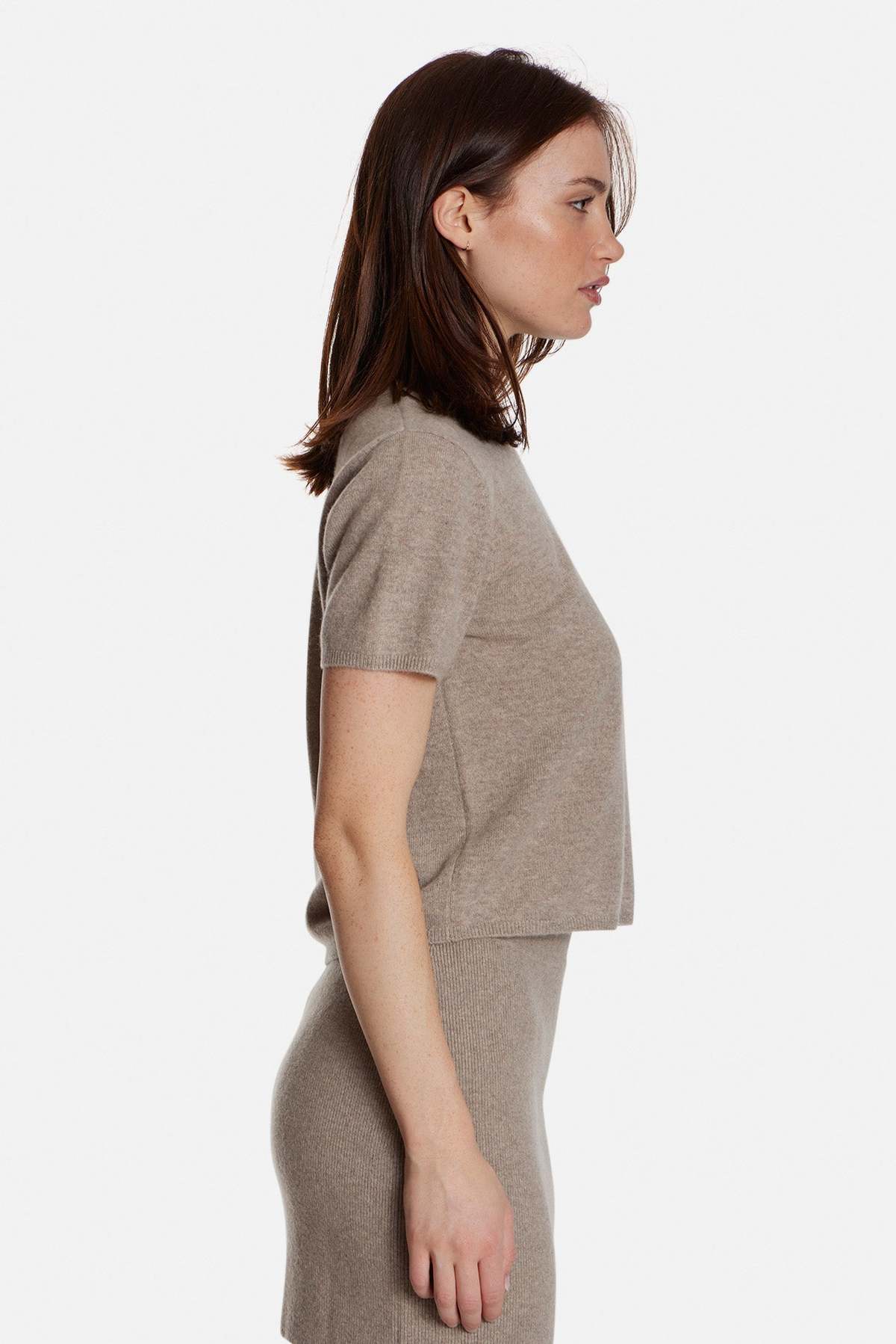 The Tile Club Bella Cashmere Short Sleeve Tee - Image 4 of 6