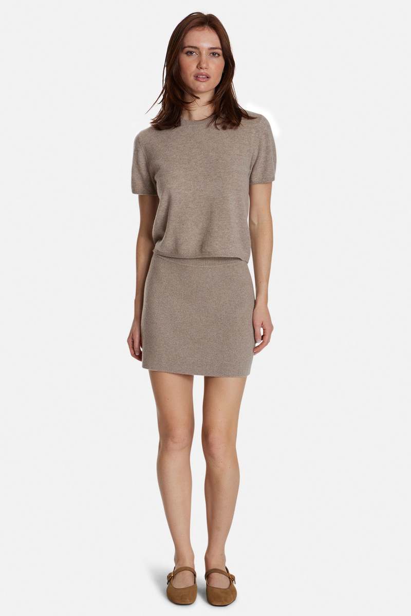 The Tile Club Bella Cashmere Short Sleeve Tee