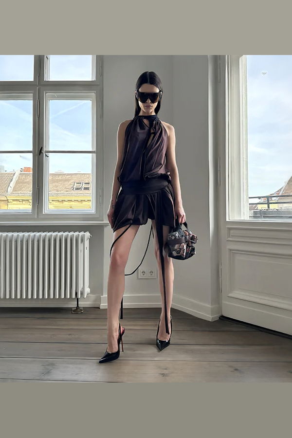 Ottolinger Jersey Neck Holder Balloon Dress