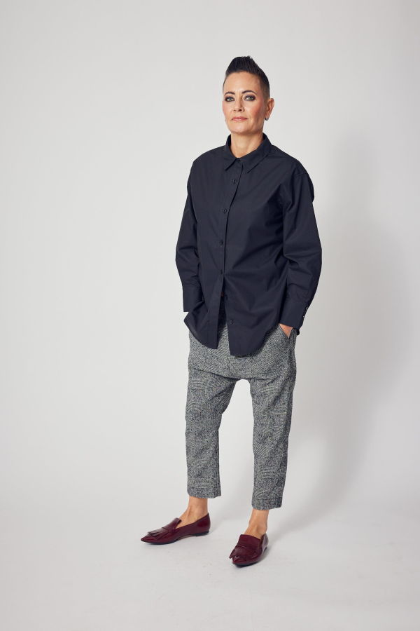 Lindsay Nicholas New York Marcia Oversized Shirt - Black