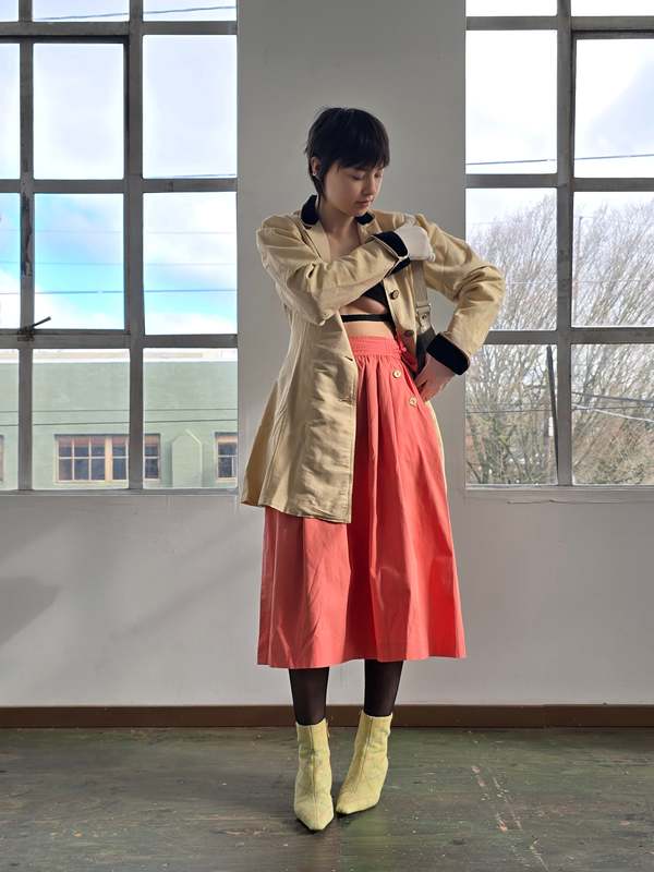 Vintage Gucci Watermelon Cotton Skirt Skirt